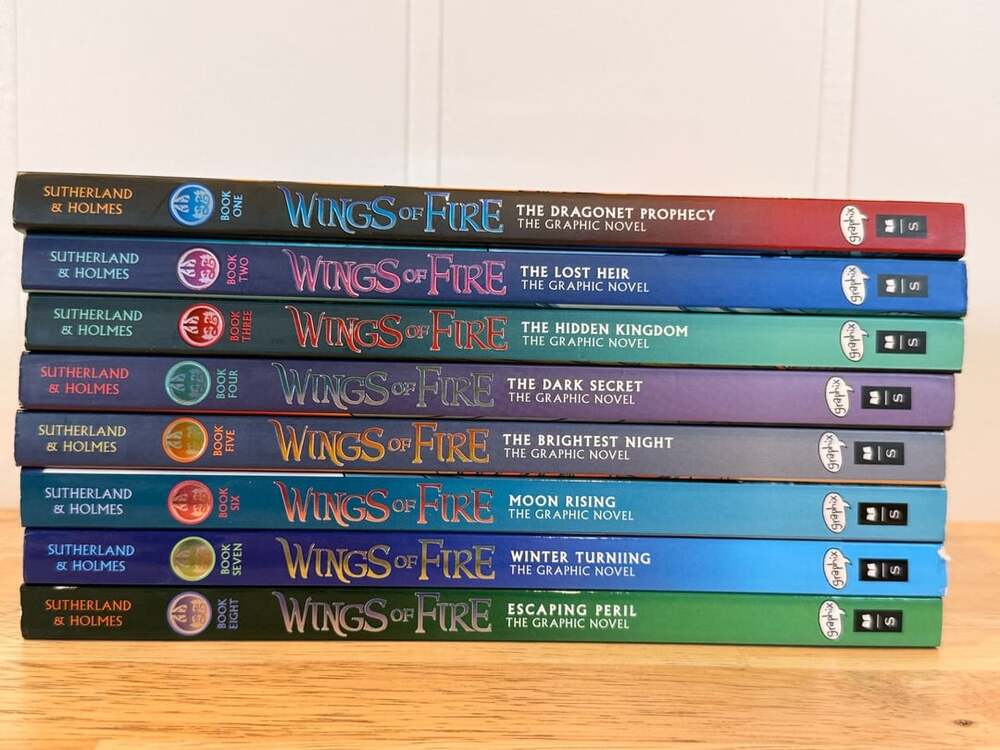 Wings of Fire Graphic Novels Books 1-8 Lot by Tui T. Sutherland